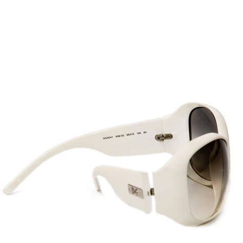 dolce and gabbana white sunglasses.